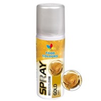 BARWNIK SPOŻYWCZY W SPRAYU GOLD ZŁOTY 50ml