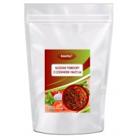 Suszone pomidory z czosnkiem i bazylią